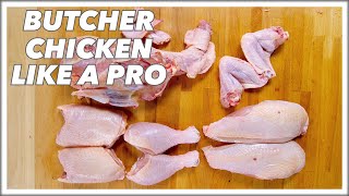 SO Simple Youll Always Do This Yourself Pro Butcher HOW TO Cut Up A CHICKEN  Glen And Friends [upl. by Babcock]