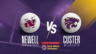 Newell Irrigators vs Custer Wildcats VB [upl. by Esyned]