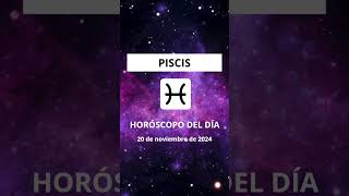 PISCIS🔮 Horóscopo del día ✨ 20 de Noviembre de 2024 ✨ horoscopo piscishoy horoscopohoy [upl. by Onibag253]