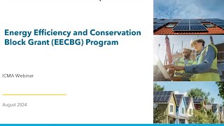 EECBG Program  Introduction for Local Governments August 2024 [upl. by Hanoj]