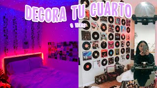 TRANSFORMA TU HABITACION 6 IDEAS PARA DECORAR TU CUARTO AESTHETIC PARTE 2  Tutoriales Belen [upl. by Bassett693]