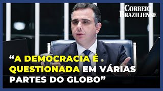 PACHECO FALA SOBRE quotMOMENTO DELICADO” E DEFENDE UNIÃO DOS PARLAMENTOS PARA DEFESA DA DEMOCRACIA [upl. by Mikaela]