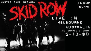 Skid Row Live in Melbourne Australia 1990 Master Tape Complete Show HD 60fps [upl. by Hanoj]