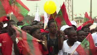 Angolas UNITA party holds last rally before elections [upl. by Victor]