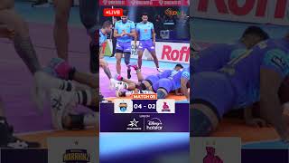 Sultan Fazel Atrachali is here 👑 A brilliant tackle on Arjun Deshwal 💥 ProKabaddionStar [upl. by Savvas]