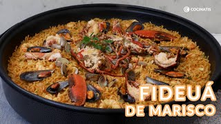 FIDEUÁ de MARISCO Receta valenciana  Cocinatis [upl. by Fabrin]