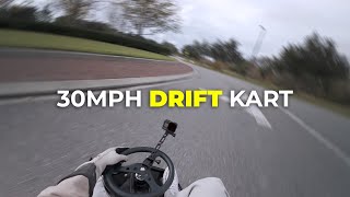 POV drifting a 30MPH DRIFT kart through my park [upl. by Wiburg]