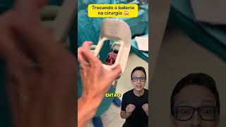 Trocando a Bateria 😱medicina medico enfermagem neurocirurgião ortopedia ortopedista furadeira [upl. by Sella]