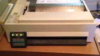 First test of IBM ProPrinter III type 4201 003 [upl. by Bred]