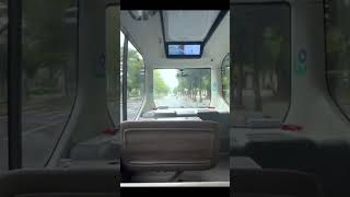 Driverless bus riving experience trending travel youtubeshorts [upl. by Alekram]