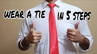 how to wear tie  in Hindi [upl. by Coridon]