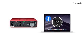 How to live stream with OBS using an audio interface  Focusrite [upl. by Ahsinyt974]