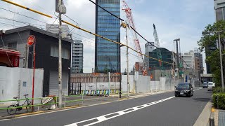 高さ201m 西麻布三丁目北東地区第一種市街地再開発事業の解体状況（2024年7月13日） [upl. by Ettenauq]