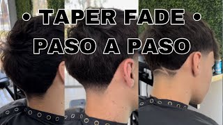 Cómo hacer un Taper Fade  Barberia  paso a paso [upl. by Viviane]