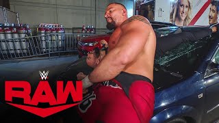 Bron Breakker obliterates Ricochet in the parking lot Raw highlights June 10 2024 [upl. by Adda]