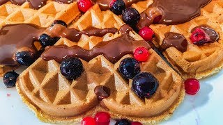 Банановые Вафли за 15 минут  ПП ВАФЛИ РЕЦЕПТ для ВАФЕЛЬНИЦЫ  Banana waffles [upl. by Eltsyek427]