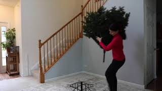 How to Set Up Your Hammacher Schlemmer Christmas Tree with Pole Connect Technology [upl. by Annabelle754]