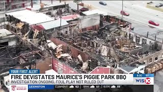 Foul play not ruled out in Maurices Piggie Park BBQ fire [upl. by Walt220]