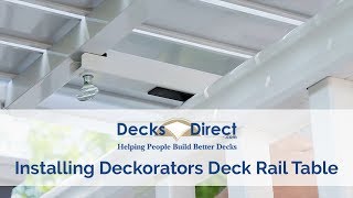 How to Attach a Deck Rail Table [upl. by Nodababus]