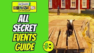 All Secret Events Goat Simulator 3 Multiverse of Nonsense Event Guide [upl. by Korney]