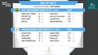 Sowerby Bridge Church Institute CC 1st XI v Shelf Northowram Hedge Top CC 1st XI [upl. by Daffie]