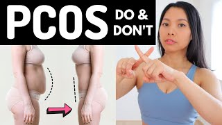 PCOS DO amp DONT TO LOSE WEIGHT 20 min fast walking workout to burn belly fat  Hana Milly [upl. by Adiesirb]