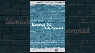 Idanazhiyil Irul  Indu Nooranad  Karaoke with lyrics [upl. by Breed]