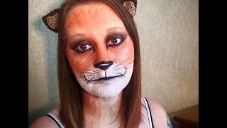 Fox Face Painting Tutorial [upl. by Myranda624]