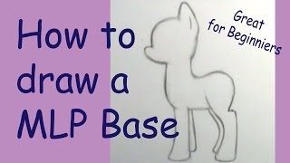 How to draw a My little Pony basic [upl. by Mogerly]