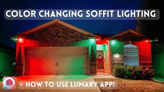 Lumary Color Changing Soffit Lighting  Lumary App Setup [upl. by Notyal]