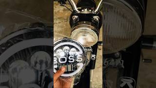 BOSS Led headlight In Bullet automobile 350legend bulletstandard bullet350 bulletlover bullete [upl. by Nibot461]