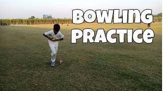 BOWLING PRACTICE FOR UNDER 12 CRICKET MATCH academyUNDER12leatherball‎hopetobeacricketer [upl. by Gass]