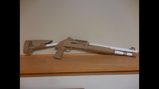 Cardboard Benelli M4 Super 90 M1014 [upl. by Nnylireg]