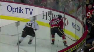 Francois Beauchemin drills Tim Jackman HD [upl. by Verras]