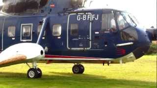 British Intl Helicopters S61N  Flight from Penzance Lands End PZE to Tresco TSO Scilly Isles [upl. by Valonia]