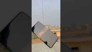 FLY A PHONE IN SKY USING A KITE 🤩 shorts pkcrazyexperiments [upl. by Bagger]