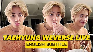 ENG SUB Taehyung on Weverse Live 230813 taehyung V bts weverse [upl. by Akineg]