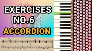 Accordion Tutorial  EXERCISES ACCORDION NO6 [upl. by Brozak]