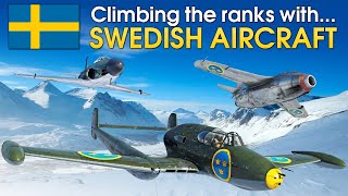 Climbing the ranks with SWEDISH AIRCRAFT  War Thunder [upl. by Einahets]