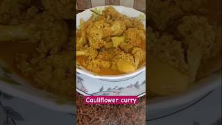 Cauliflower curry recipe foodlover ytshort trending foodrecipe foodie viralshort [upl. by Pleione37]