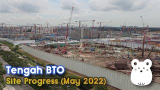 Tengah BTO May2022  A quick look at the construction progress around Tengah area in 4K [upl. by Downing]