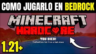 🔥 Cómo Jugar en Modo HARDCORE en Minecraft BEDROCK 121 [upl. by Rimas]