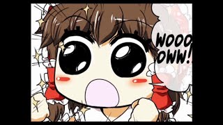 【東方 Project】Touhou  Osana Reimu Little Reimu FULL English Subbed 東方 幼霊夢 1  8【手描き】 [upl. by Cida]