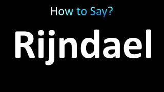 How to Pronounce Rijndael correctly [upl. by Pamelina997]