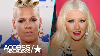 Pink Gets Real About Christina Aguilera Feud Who Once Took A Swing At Whom  Access Hollywood [upl. by Newhall822]