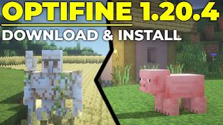 How To Download amp Install Optifine 1204 [upl. by Nonnahsed]