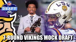 7Round Minnesota Vikings Mock Draft SkoLSU [upl. by Tegdirb]