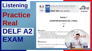 How to Pass the DELF A2 Listening Exam  DELF Preparation  Compréhension de loral  Level A2 [upl. by Dich825]