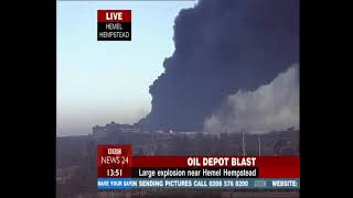 Buncefield Oil Depot Disaster  BBC News 24  11122005  0145pm [upl. by Alpert91]