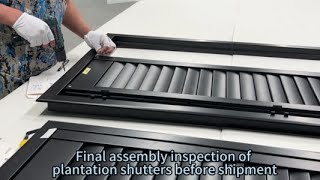 Plantation shutters final assembly [upl. by Ocramed1]